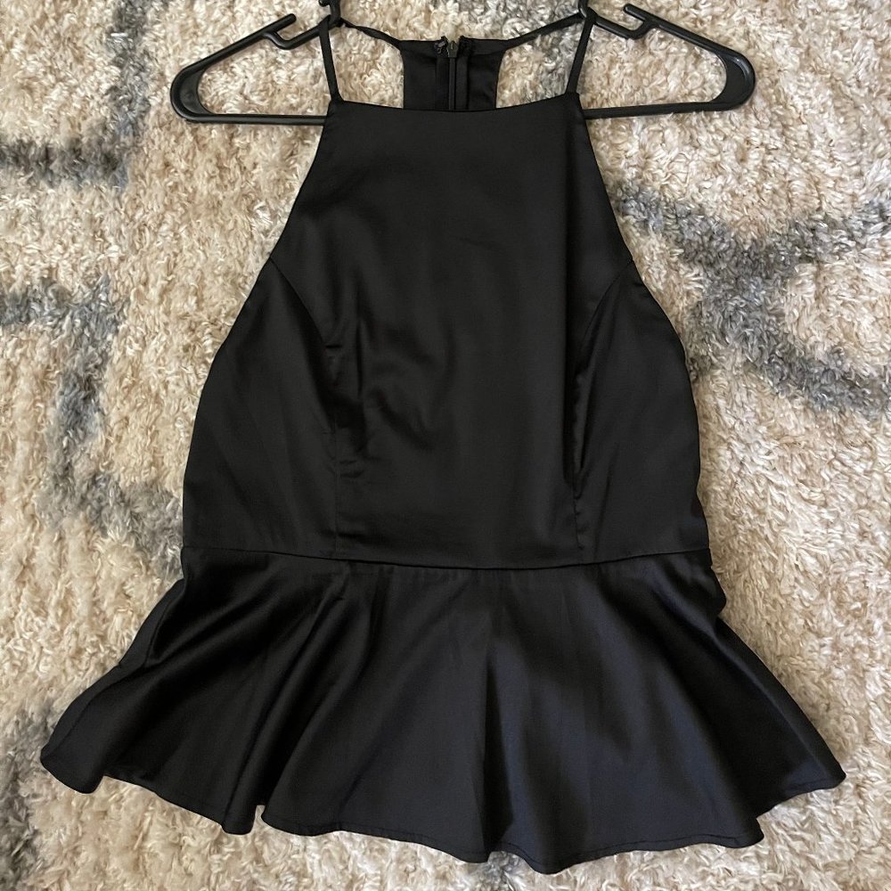 Backless Satin Top